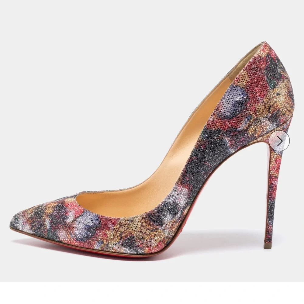 Christian Louboutin Pigalle Follies 100mm Glitter Plume - Picture 5 of 16